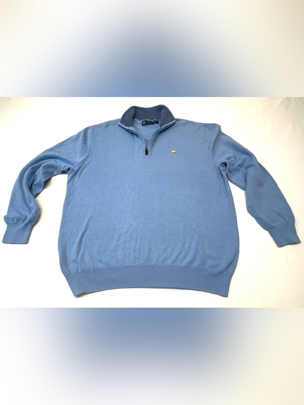 Jack Nicklaus Men's Blue Quarter Zip-Up  Sweater Size Large